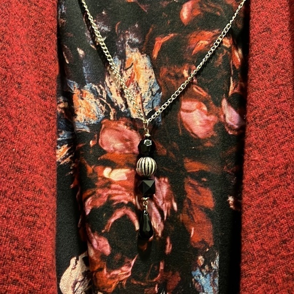 WHITE Stag Flyaway Cardigan Top Necklace 3fer Set - Picture 5 of 9